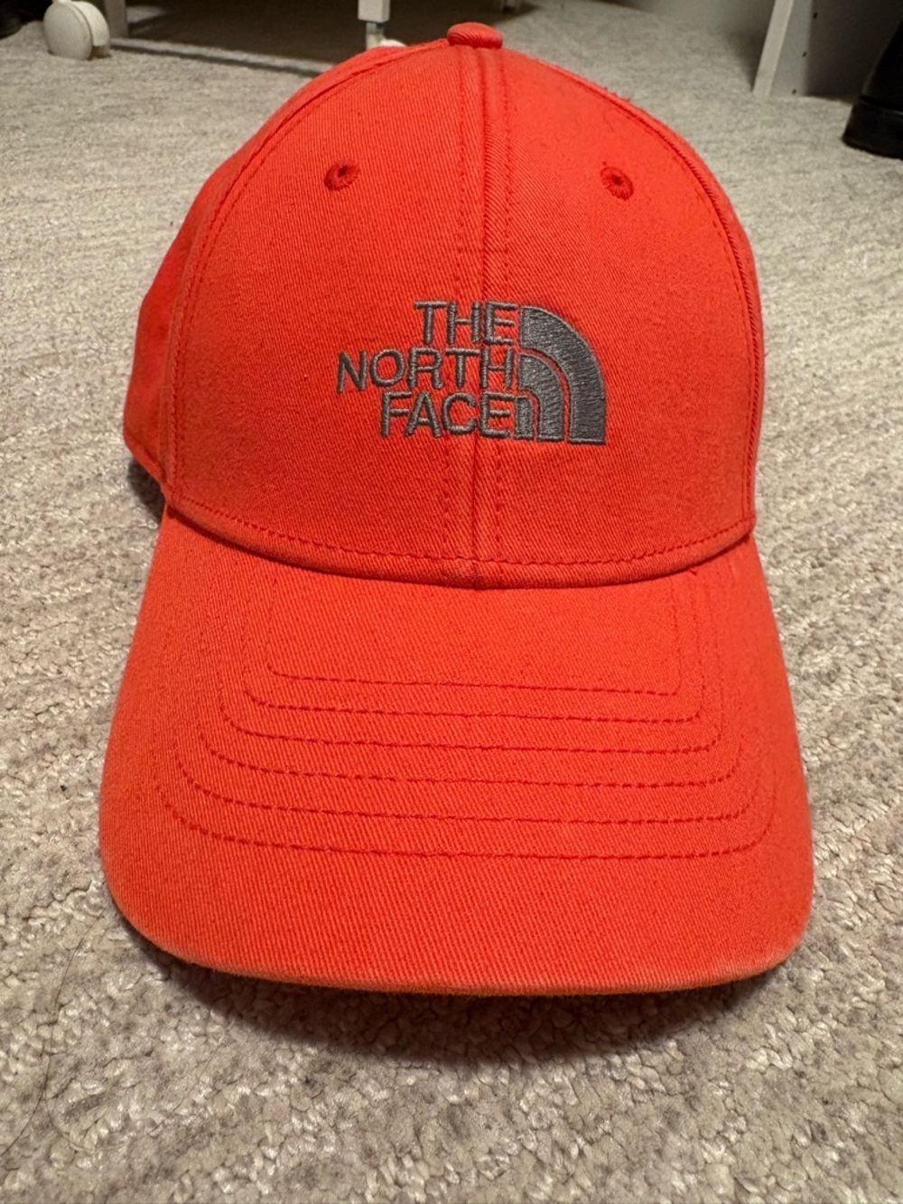 The North Face Bright Orange Logo Baseball Cap